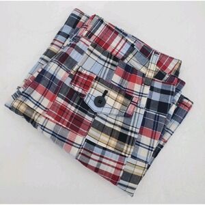 Ann Taylor Loft Patchwork Skirt Lined Multicolor Striped A-Line Petite Size 4P